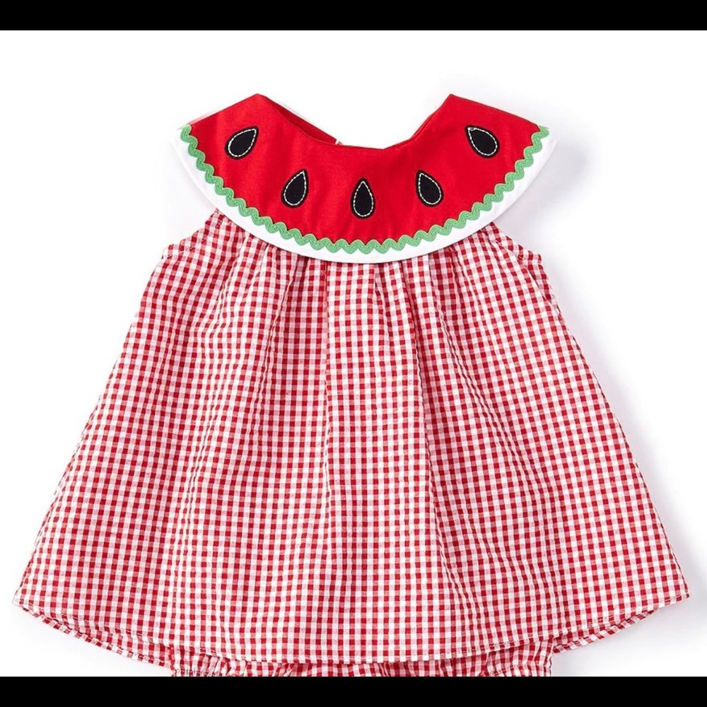 Baby Girls Watermelon Seersucker Dress